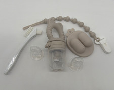 Baby Fruit Feeder  Popsicle Molds Set Nibbler Breastmilk Teether with Brush