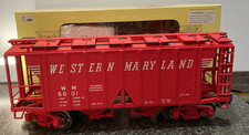 Aristo-Craft G Gauge Western Maryland Red 2 Bay Covered Hopper ART-41298X  NIB