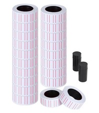 MX 5500 Price Labels, 20 Rolls, 10,000 Labels Total, Includes 2 Ink Rollers ...