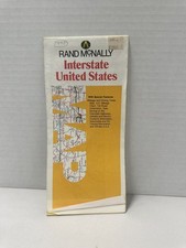 Rand McNally Interstate United States Map 1990 Road Travel Guide