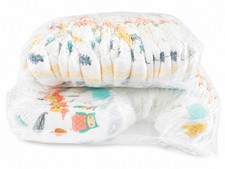 Lot of 66 Size 7 Disposable Baby Diapers Woodland Animals Design Unbranded