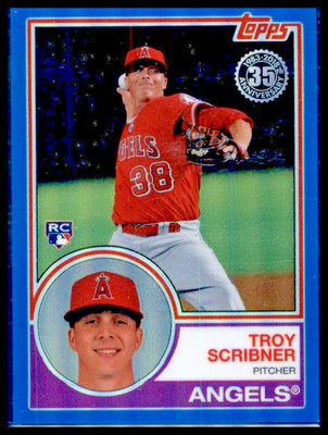 2018 Topps - Silver Pack 1983 Topps Design Chrome Troy Scribner  (RC) 074/150