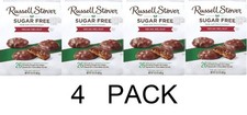 Russell Stover Sugar Free PECAN DELIGHT CHOCOLATE Candy 15.5 oz Bag - 4 PACK