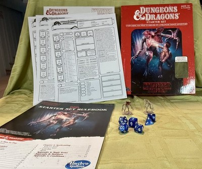 Hasbro Stranger Things Dungeons & Dragons Role Playing Game Starter Set - read