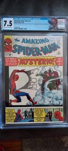 Amazing Spider-Man #13 CGC 7.5 (R) 1st Mysterio 1964 Marvel Comics MCU Sinister