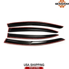 window Vent Rain Guards For 2012-2015  Honda Civic 4Pcs Out Channel Mugen Style