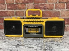 Vintage Sony Sports CFS-920 FM/AM Stereo Cassette Boombox - Works Great