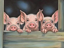 5D Diamond Art Kits for Adults Pig by Number Kits, Diamond Painting Art Anima...