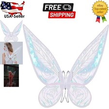 Elegant Shiny Transparent Fairy Wings for Adults   Perfect Halloween Accessory