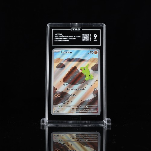 Larvitar graded TAG 9 for sale on eBay