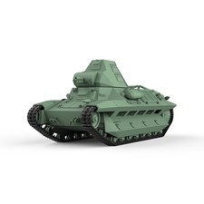 1/72 Model Kit France FCM 36 Light Tank3D Prined Resin
