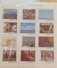 Canada 1982 sheetlet of 30 cent Canada Day stamps MNH block of 12