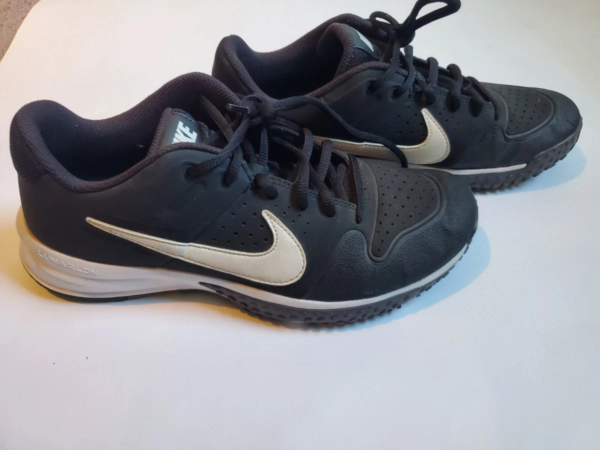 Nike Lunarlon AO7957-001. Size 7.5 black/white baseball eBay