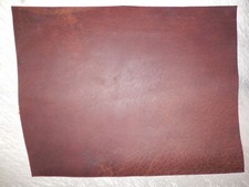 12"x15" DARK BROWN OIL TANNED UTILITY LEATHER COWHIDE avg 1.4mm thick 36