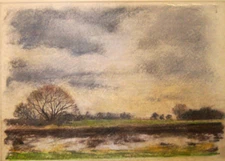 Franz Ehmke *1928 -2018 GDR Painter Depict Landscape by the Water in Book