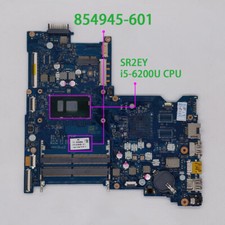For HP 15-AY Series 15T-AY000 854945-601/001 w/ i5-6200 CPU Laptop Motherboard