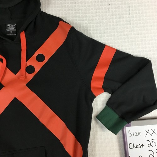 Felpa con cappuccio My Hero Academia uomo XXL nera tema caldo Katsuki Bakugo felpa (pulita - Foto 6 di 10