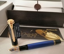 Pelikan Tradition Series 150 Black GT Broad Point Fountain Pen 993550