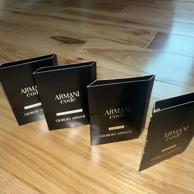 4- mix Men s Fragrance Samples: Armani Code EDP