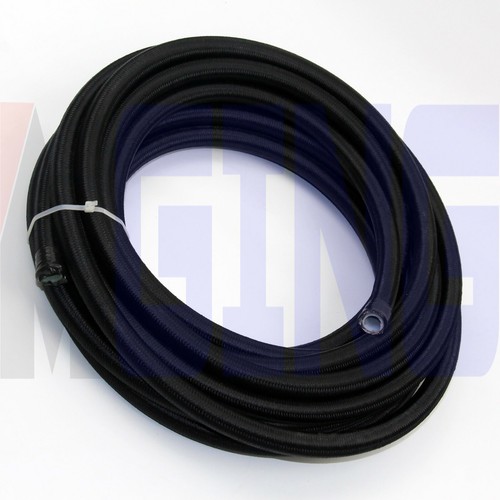 6an an6 PTFE Teflon E85 Braided OIL FUEL Line Hose Fitting End Adaptor 16FEET BK - Picture 5 of 6