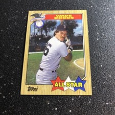 Wade Boggs 1987 Topps Baseball All Star #608 MLB Boston Red Sox 3B
