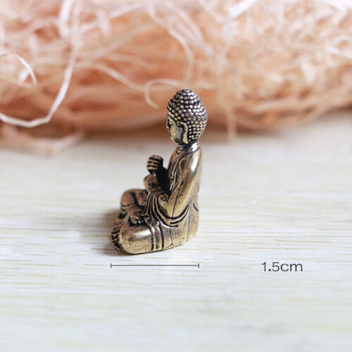 Pure Brass Sakyamuni Buddha Small Statue Buddha New Chinese Buddha Hand Carved - Picture 2 of 8