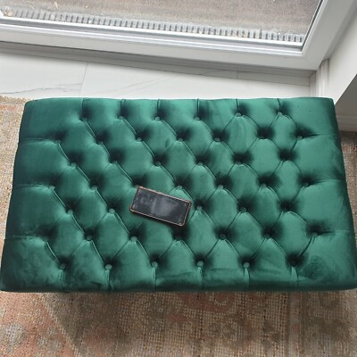 Chesterfield Fußhocker Handarbeit Fußstütze Haustiere Sofa Sitz Bank Fenstersitz