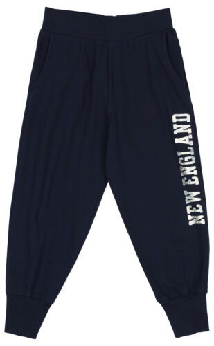 Outerstuff New England Patriots NFL Girls Youth Diamond Cut Lounge Joggers, Navy - Picture 4 of 6