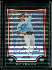 2009 TOPPS BOWMAN CHROME Refractor Baseball Card #27 DAVID DEJESUS KC Royals