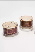HomeWorx by Harry Two 18oz Candle Set H231735 Fantastic Fudge, and Bordeaux Fig