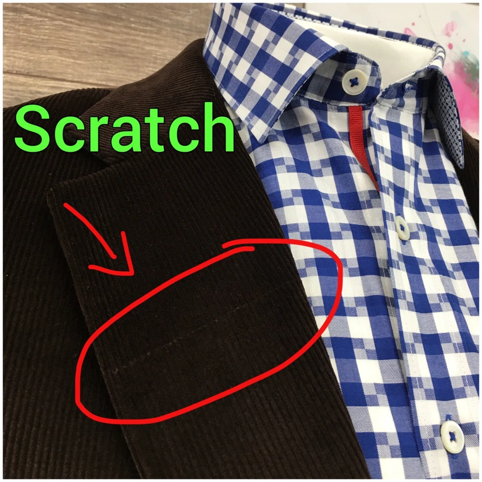 Blazer de pana para hombre CLUB ROOM abrigo deportivo chaqueta informal talla 44S traje clásico Foto 3 de 4