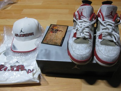 jordan 4 laser white and red