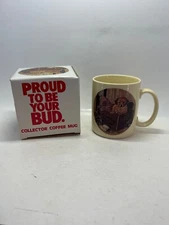 Vintage Anheuser-Busch Proud To Be Your Bud Puppies In Crate Coffee Mug w/ Box