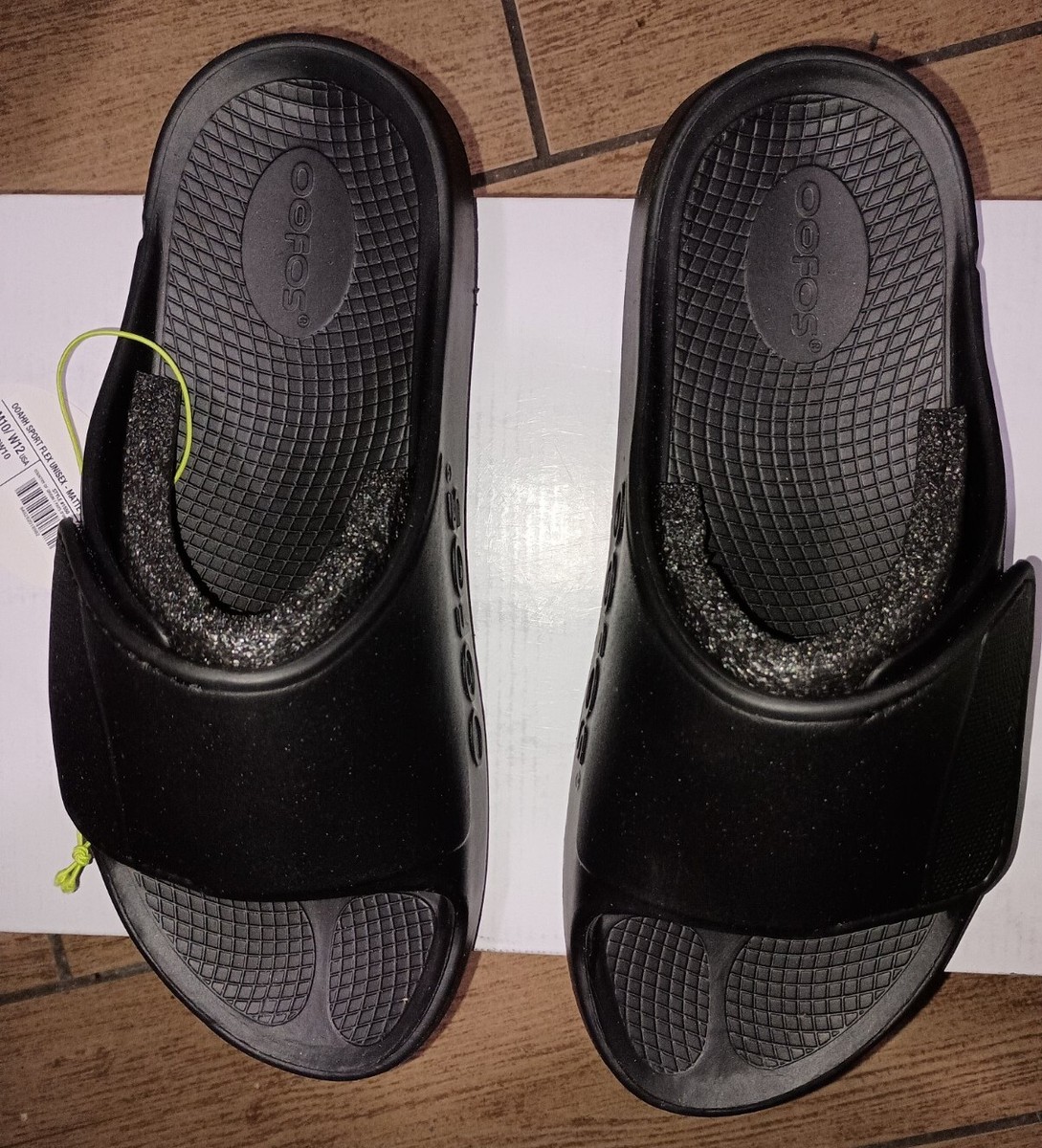 OOFOS Ooahh Sport Flex Unisex Slides Style#1550 Matte Black  display picture 3