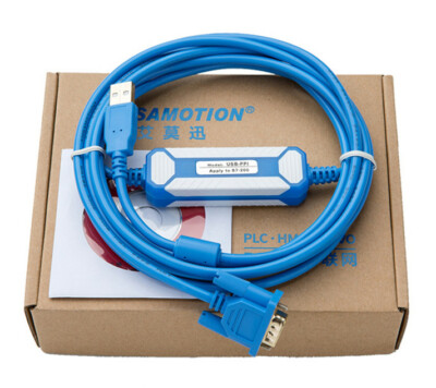 For Siemens S7-200 PLC communication data download line USB-PPI connector blue