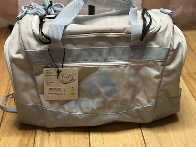 ADIDAS DEFENDER IV SMALL DUFFEL GYM BAG BLUE DAWN/STONE WASH