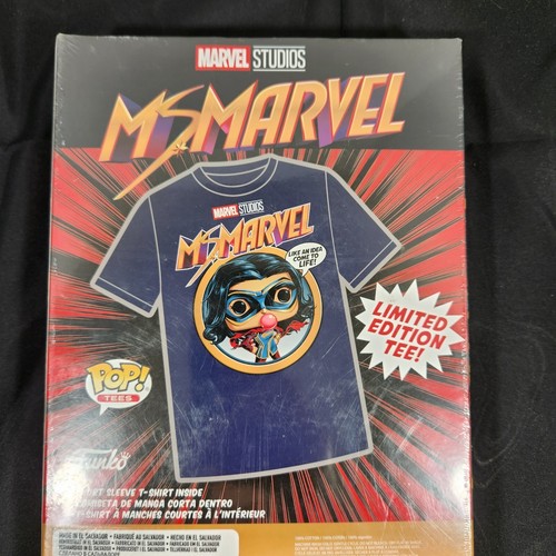 MS MARVEL Funko Pop Tees Marvel T Shirt Size Large Target Exclusive 2022 New - Picture 9 of 10