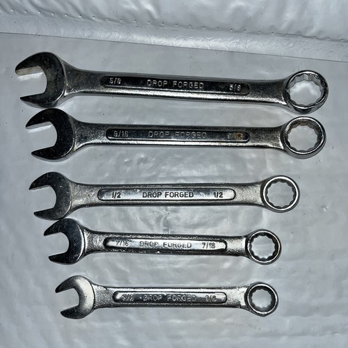 5 Piece Set Of Wrenches , 3/8” 7/16” 1/2”9/16” 5/8”