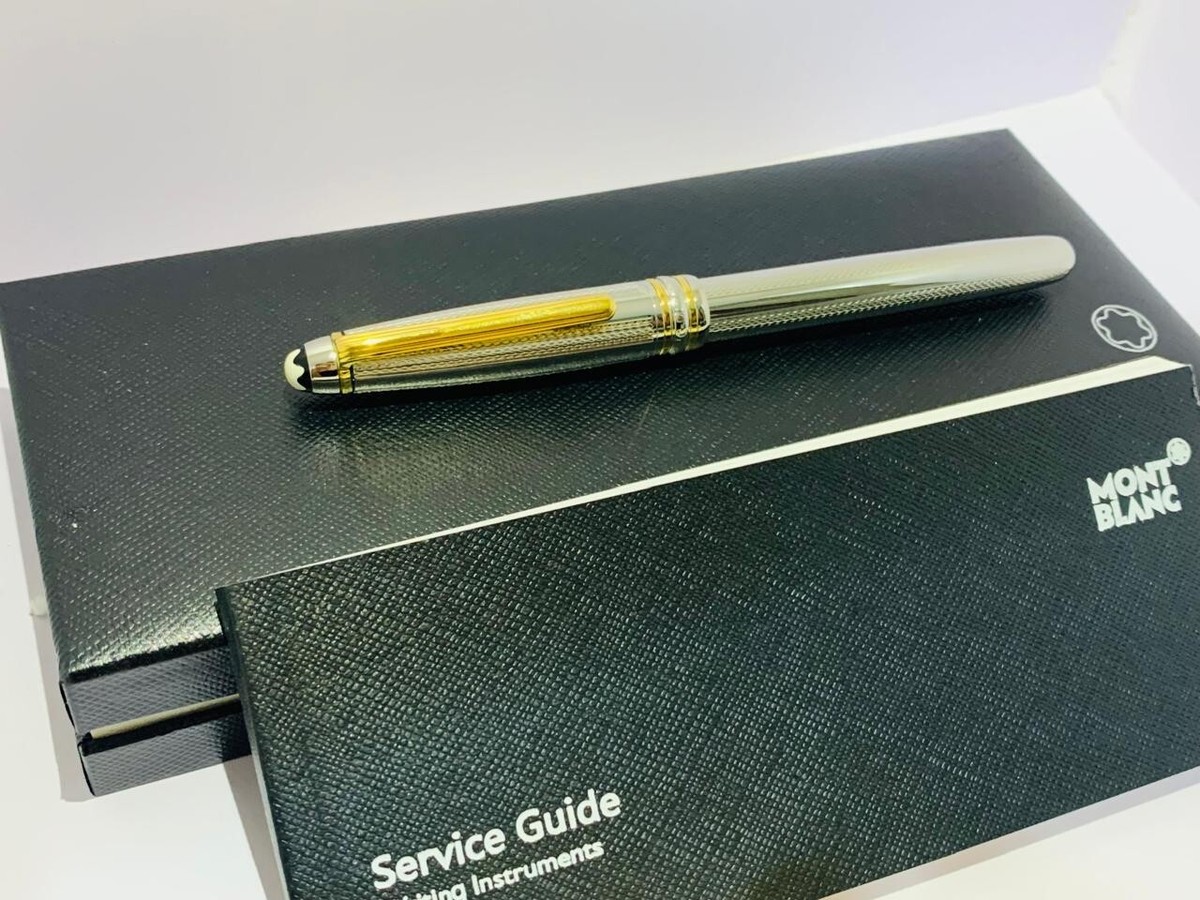 Refurbished Montblanc Star walker Stainless Steel Roller ball Pen Black Ink