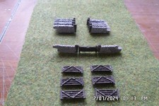 Model Railway scenery N GAUGE 7 SETS 5 BAR GATES + GREY WALL ENDS