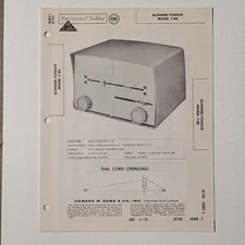 SAMS PHOTOFACT SERVICE MANUAL 456-5 BLONDER TONGUE MODEL T-88