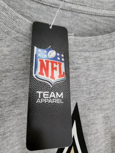 New Orleans Saints Logo Baumwolle T-Shirt Silber UK M Brandneu mit Etikett UVP 25£ - Bild 7 von 12