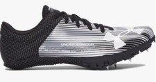Under Armour Kick Sprint Run Fast Track Spikes Vapor Black Cleats Size 13 New