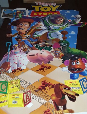 TOY STORY RARE VTG ORIGINAL PROMO ONLY LIGHTED FLOOR STANDEE