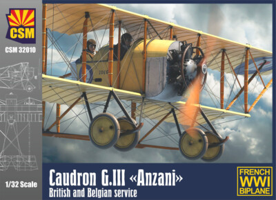 COPPERSTATE CSM32010 1/32 Caudron G.III 'Anzani'  Brit. & Belgian Service
