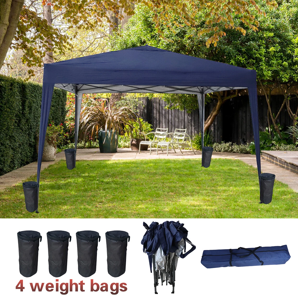 Grey Pop Up X 3m Gazebo, Gazebos, Covers, Marquees, Home, 45 OFF
