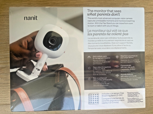 Nanit Pro Smart Baby Monitor & Flex Stand 1080p Secure WiFi Video Camera New NIB - Picture 2 of 5