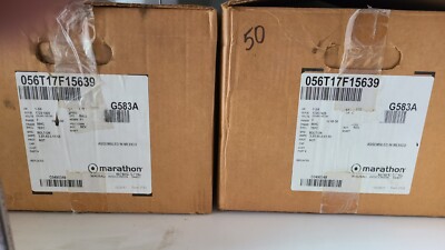 1HP MARATHON 1725RPM 56HC TEFC 3PH MOTOR G583A 056T17F15639 C04900349 Lot of 1