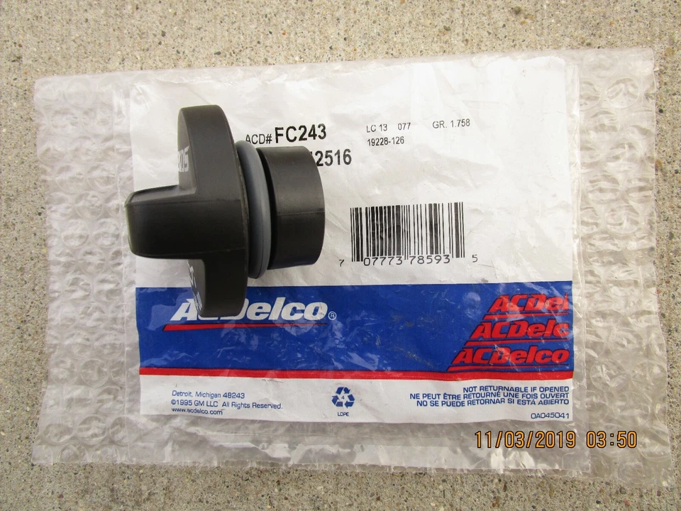 08 - 12 CHEVY MALIBU BASE LS LT LTZ CLASSIC ENGINE OIL FILLER FLUID CAP OEM NEW - Image 2 of 3