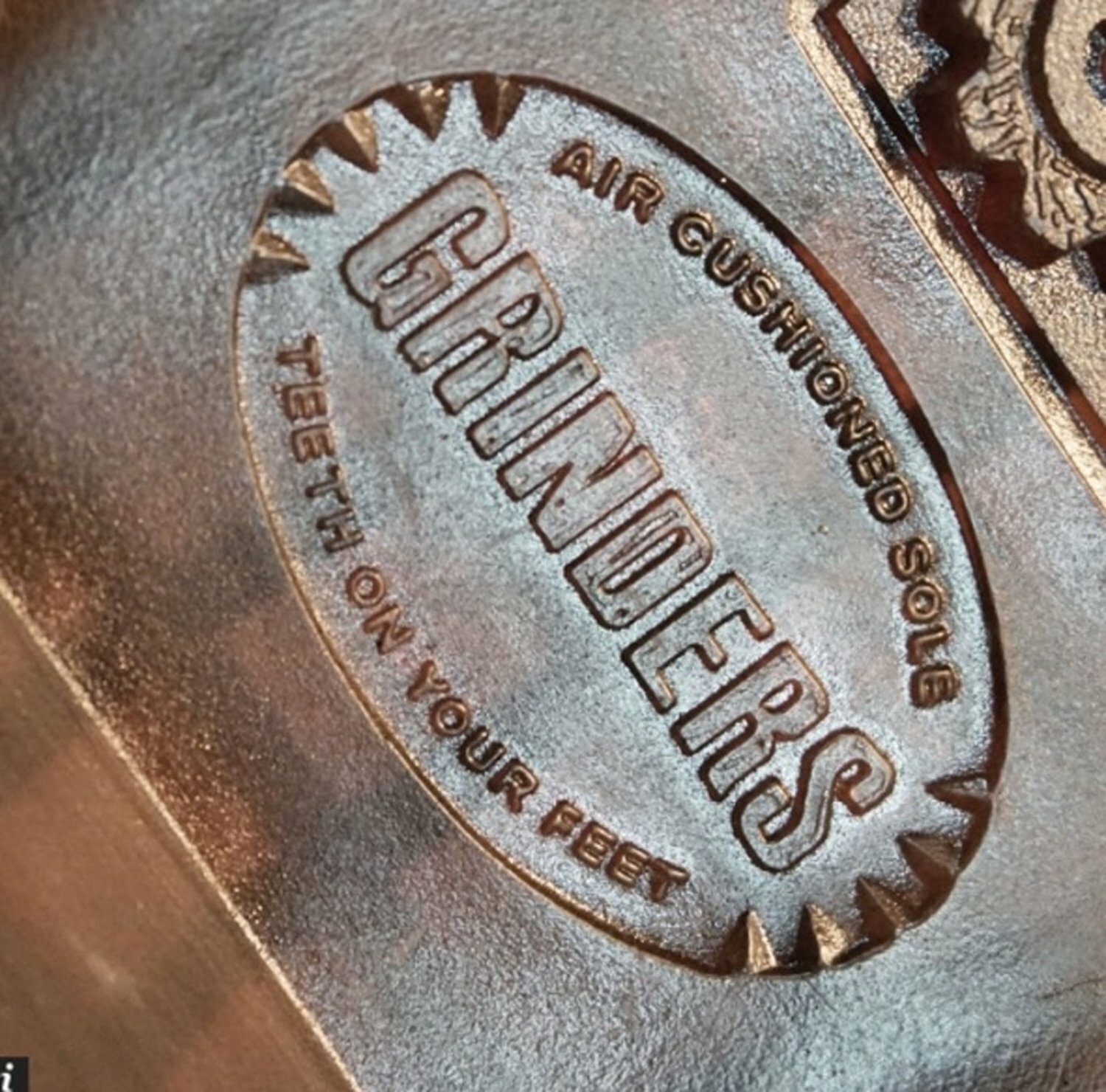 Men's Leather Grinders Percival Black Lace Up 3 Eyelet Air Cushion